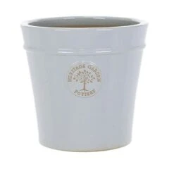 Woodlodge 33cm Pastel Grey Glazed Heritage Pot