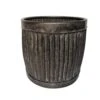 Woodlodge 30cm Rustic Pewter Churn Planter