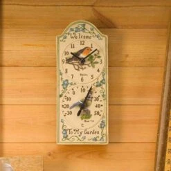 Outside In 28cm Birdberry Wall Clock & Thermometer -Hozelock Sales Store 5050642006385 3