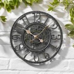 Outside In 12" Verdigris Newby Wall Clock -Hozelock Sales Store 5050642006415 3