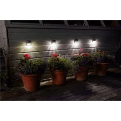Smart Solar SuperBright Fence, Wall & Post Light - 4 Pack -Hozelock Sales Store 5050642027366 2