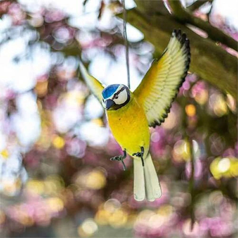 La Hacienda Hanging Metal Blue Tit In Flight 4 La Hacienda Hanging Metal Blue Tit In Flight - Image 2