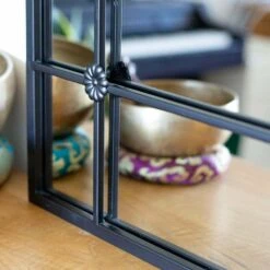 La Hacienda 100cm Black Arched Arundel Indoor/Outdoor Mirror -Hozelock Sales Store 5055025559083 3