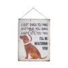 La Hacienda 40cm I'll Be Watching You Labrador Metal Sign -Hozelock Sales Store 5055025559311