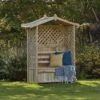 Woodshaw Tansley Wooden Seated Arbour 1 Woodshaw Tansley Wooden Seated Arbour -Hozelock Sales Store 5055066420724