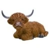 Vivid Arts 62cm Laying Highland Cattle - XRL-HLCL-B 1 Vivid Arts 62cm Laying Highland Cattle - XRL-HLCL-B -Hozelock Sales Store 5055195035561