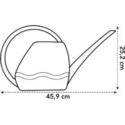 Elho 3.5 Litre Anthracite Aquarius Watering Can -Hozelock Sales Store 8711904303723 3