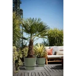 Elho 25cm Leaf Green Greenville Round Planter -Hozelock Sales Store 8711904332433 4