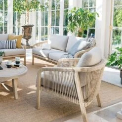 Kettler Cora Rope Lounge Wooden Armchair (Pair) -Hozelock Sales Store 9333190256874 4